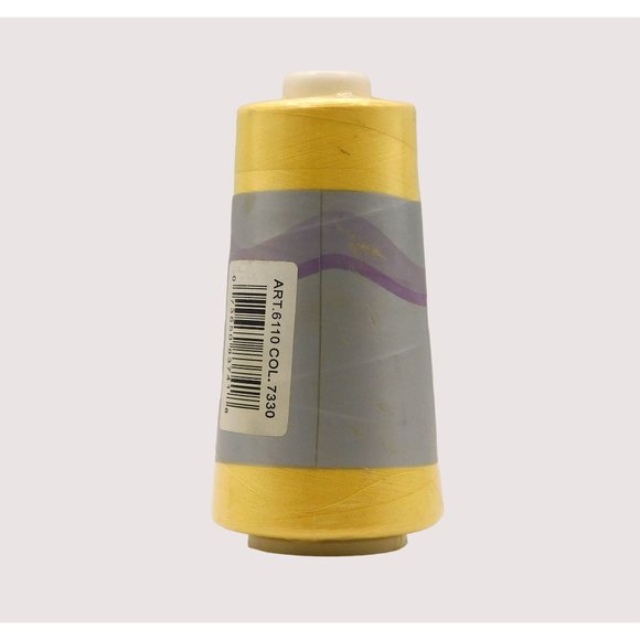 Coats Surelock Overlock Machine Polyester Thread 3000 Yards Yellow - Picture 2 of 2